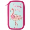 Пенал ЮНЛАНДИЯ, 2 отделения, ламинированный картон, блестки, 19х11 см, Flamingo, 270174 - 2