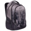 Рюкзак GRIZZLY молодежный, 3 отделения, черный/серый, "Megapolis", 44x28x23 см, RU-037-4/2 - 1