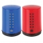 Точилка FABER-CASTELL "Grip 2001 Mini", с контейнером, пластиковая, красная/синяя, 183710 - 1