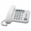Телефон PANASONIC KX-TS2356RUW, белый, память 50 номеров, АОН, ЖК дисплей с часами, тональный/импульсный режим - 1