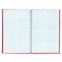 Блокнот А5 (135х206 мм), 96 л., твердый переплет, ламинированная обложка, клетка, BRAUBERG, "Contract red", 121928 - 3