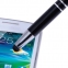 Ручка-стилус SONNEN для смартфонов/планшетов, СИНЯЯ, корпус черный, серебристые детали, линия письма 1 мм, 141588 - 9