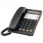 Телефон PANASONIC KX-TS2365RUB, память на 30 номеров, ЖК-дисплей с часами, автодозвон, спикерфон, черный - 1