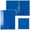 Папка с металлическим скоросшивателем и внутренним карманом БЮРОКРАТ, синяя, до 100 листов, 0,7 мм, PZ07Pblue - 1