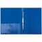 Папка с металлическим скоросшивателем и внутренним карманом БЮРОКРАТ, синяя, до 100 листов, 0,7 мм, PZ07Pblue - 2