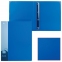 Папка на 4 кольцах БЮРОКРАТ, 27 мм, внутренний карман, синяя, до 150 листов, 0,7 мм, 0827/4Rblu - 1