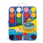 Краски акварельные CARIOCA "Watercolor", 24 цвета, 2 кисти, пластиковая коробка, европодвес, KO054/A - 1