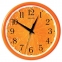 Часы настенные САЛЮТ ПЕ-Б2.1-237, круг, с рисунком "Апельсин", оранжевая рамка, 24,5х24,5х3,5 см - 1