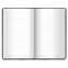 Блокнот МАЛЫЙ ФОРМАТ (95х145 мм) А7+, BRAUBERG "Select", 64 л., балакрон, резинка, линия, черный, 128048 - 2