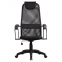 Кресло офисное МЕТТА "BP-8PL", ткань-сетка, черное - 4