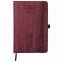 Ежедневник датированный 2022 А5 138x213 мм BRAUBERG "Wood", под кожу, держатель для ручки, бордовый, 112796 - 3