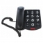 Телефон RITMIX RT-520 black, быстрый набор 3 номеров, световая индикация звонка, крупные кнопки, черный, 15118354 - 3