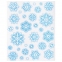 Украшение для окон и стекла ЗОЛОТАЯ СКАЗКА "Голубые снежинки 4", 30х38 см, ПВХ, 591198 - 2