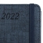Ежедневник датированный 2022 МАЛЫЙ ФОРМАТ 100х150 мм А6, BRAUBERG "Wood", под кожу, синий, 112929 - 5