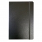 Блокнот МАЛЫЙ ФОРМАТ (95х145 мм) А7+, BRAUBERG "Select", 64 л., балакрон, резинка, линия, черный, 128048 - 1