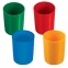 Подставка-органайзер СТАММ (стакан для ручек), 70х70х90 мм, ассорти, 4 цвета, СН01 - 1