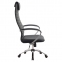 Кресло офисное МЕТТА BK-10CH, ткань-сетка, хром, серое - 3