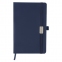 Ежедневник датированный 2022 А5 138x213 мм BRAUBERG "Control", под кожу, держатель для ручки, синий, 112808 - 3