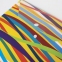 Папка-конверт с кнопкой BRAUBERG "EXPRESSION", А4, до 100 листов, разноцветные полосы, 0,18 мм, 221426 - 4