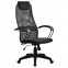 Кресло офисное МЕТТА "BP-8PL", ткань-сетка, черное - 5