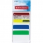 Закладки-выделители листов клейкие BRAUBERG пластиковые, 38х51 мм, 4 цвета х 6 листов, 126697 - 1