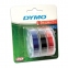 Картридж для принтеров этикеток DYMO Omega, 9 мм х 3 м, белый шрифт, черный, синий, красный фон, комплект 3 шт., S0847750 - 2