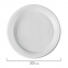 Одноразовые тарелки плоские, КОМПЛЕКТ 100 шт., d = 205 мм, ЭКОНОМ, белые, полистирол (ПС), СТИРОЛПЛАСТ - 4