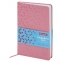 Ежедневник датированный 2022 А5 138x213 мм BRAUBERG "Glance", под кожу, розовый, 112816 - 1