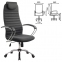 Кресло офисное МЕТТА BK-10CH, ткань-сетка, хром, серое - 2