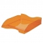 Лоток горизонтальный для бумаг СТАММ "Люкс", А4 (350х255х70 мм), тонированный оранжевый, ЛТ613 - 2