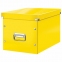 Короб архивный LEITZ "Click & Store" L, 310х320х360 мм, ламинированный картон, разборный, желтый, 61080016 - 1