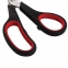 Ножницы ГВАРДИЯ "Soft Grip", 190 мм, резиновые вставки, чёрно-красные, 3-х сторонняя заточка, 236928 - 5