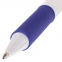 Ручка шариковая автоматическая с грипом BRAUBERG "Blank", СИНЯЯ, корпус белый, узел 0,7 мм, линия письма 0,35 мм, 141153 - 4