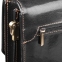 Портфель из натуральной кожи, 39х30х10 см, 2 отделения, замок с ключом, черный, 2-142 - 7