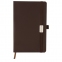 Ежедневник датированный 2022 А5 138x213 мм BRAUBERG "Control", под кожу, держатель для ручки, коричневый, 112809 - 3