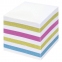 Блок для записей STAFF непроклеенный, куб 8х8х8 см, цветной, чередование с белым, 111982 - 3
