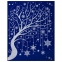 Украшение для окон и стекла ЗОЛОТАЯ СКАЗКА "Дерево в снежинках", 30х38 см, ПВХ, 591199 - 2