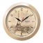 Часы настенные TROYKA 11135152, круг, бежевые с рисунком "Париж", бежевая рамка, 29х29х3,5 см - 1