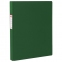 Папка на 4 кольцах BRAUBERG, картон/ПВХ, 40 мм, зеленая, до 250 листов (удвоенный срок службы), 228395 - 1