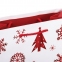 Пакет подарочный новогодний 17,8x9,8x22,9 см, ЗОЛОТАЯ СКАЗКА "Красно-белый узор", ламинированный, 606561 - 4