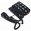 Телефон RITMIX RT-520 black, быстрый набор 3 номеров, световая индикация звонка, крупные кнопки, черный, 15118354 - 2