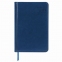 Ежедневник датированный 2022 МАЛЫЙ ФОРМАТ 100х150 мм А6, BRAUBERG "Imperial", под кожу, синий, 112920 - 4