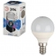 Лампа светодиодная ЭРА, 5 (40) Вт, цоколь E14, шар, холодный белый свет, 30000 ч., LED smdP45-5w-840-E14 - 1