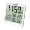 Метеостанция BRESSER TemeoTrend JC LCD, термодатчик, гигрометр, часы, будильник, белый, 73268 - 1