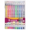 Ручки гелевые CROWN "Hi-Jell Color", НАБОР 10 ЦВЕТОВ, узел 0,5 мм, линия 0,35 мм, HJR-500SET/10 - 1
