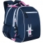 Рюкзак GRIZZLY школьный, анатомическая спинка, с мешком, для девочек, "Зайцы", 39х28х29 см, RG-169-4/1 - 1