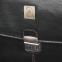 Портфель из натуральной кожи, 39х30х10 см, 2 отделения, замок с ключом, черный, 2-142 - 2