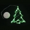 Световая фигура на присоске ЗОЛОТАЯ СКАЗКА "Ёлочка", 10 LED, на батарейках, зеленая, 591275 - 1