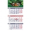Календарь квартальный с бегунком, 2022 год, 3-х блочный, 3 гребня, ОФИС, "Взгляд тигра", HATBER, 3Кв3гр3_04486 - 1