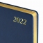 Ежедневник датированный 2022 БОЛЬШОЙ ФОРМАТ 210х297 мм А4, BRAUBERG "Iguana", под кожу, синий, 112909 - 5